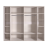 Шкаф 6 дверей (без зеркал) для платья и белья ДШ2/6 Diora  