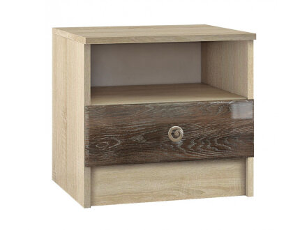 Тумба прикроватная Мадлен (дуб сонома/дуб шале мореный)   