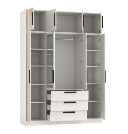 Шкаф 4-х дверный 83.07 Вегас, Белый 