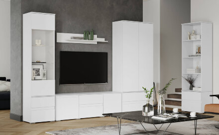 Модульная гостиная Плейона, белый 