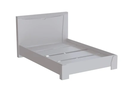 Кровать Ливерпуль, белый/белый глянец 